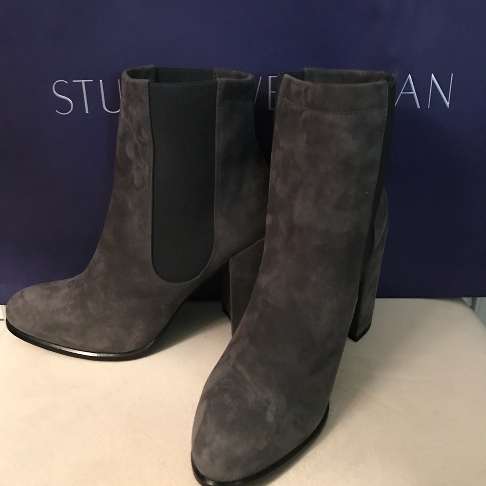 Stuart Weitzman Gray Ankle Boots